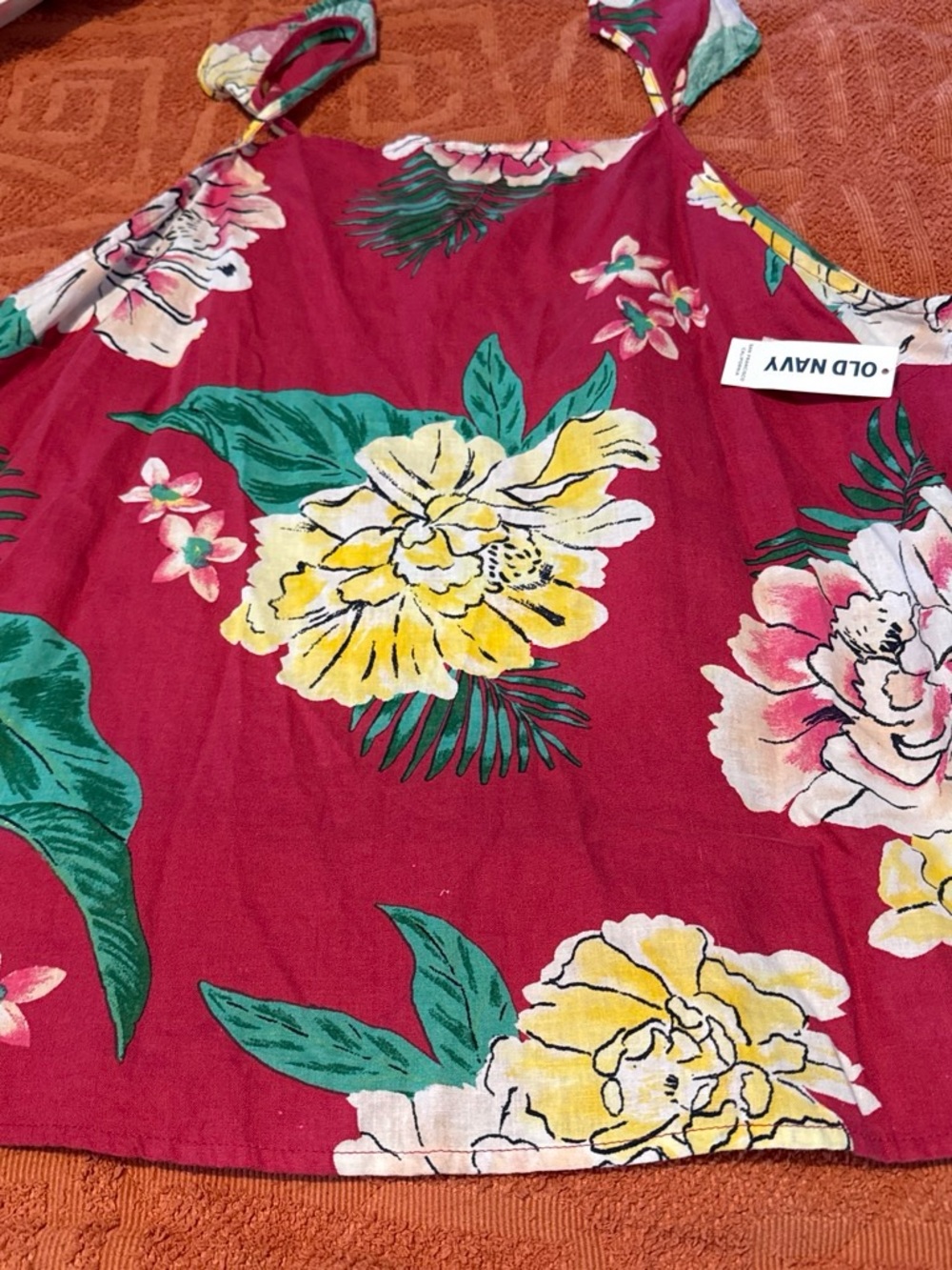 Old Navy Multicolor Floral Sleeveless Top